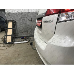 S115A GALIA Полностью оцинкованный фаркоп на Subaru Legacy седан/универсал 2009-2018. Подрозетник убирается за бампер. Тип шара: A. Невидимый вырез бампера.