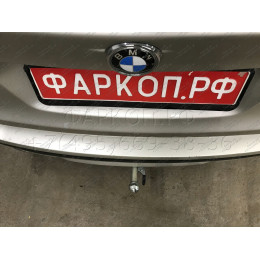 B019C GALIA Полностью оцинкованный фаркоп на BMW X3 F25 2010-2017, BMW X4 F26 2014-2018, кроме моделей с M-пакетом. Подрозетник убирается за бампер. Тип шара: C (гори
