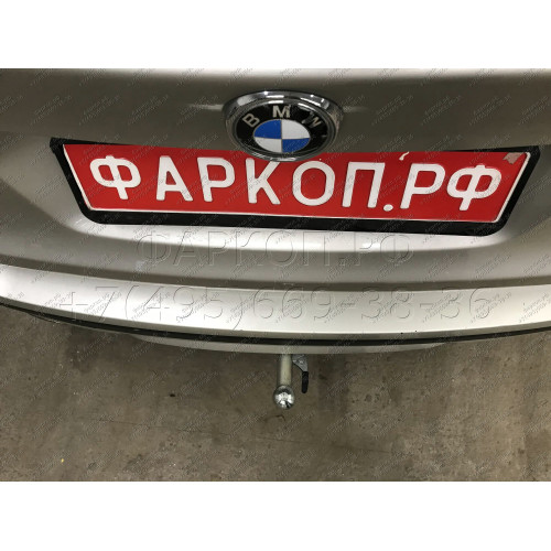 B019C GALIA Полностью оцинкованный фаркоп на BMW X3 F25 2010-2017, BMW X4 F26 2014-2018, кроме моделей с M-пакетом. Подрозетник убирается за бампер. Тип шара: C (горизонтальный съемный). Установка без выреза бампера. Нагрузки: 2400/100 кг, масса фаркопа 1