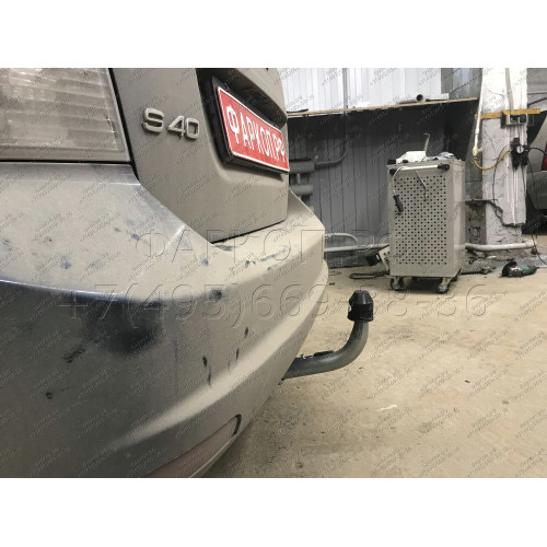 V078C GALIA Полностью оцинкованный фаркоп на Volvo S40 седан 2004-2012, Volvo V50 универсал 2004-2012. Тип шара: C (горизонтальный съемный). Без выреза бампера. Нагрузки: 1600/100 кг, масса фаркопа 14,87 кг