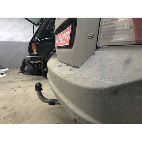 V078C GALIA Полностью оцинкованный фаркоп на Volvo S40 седан 2004-2012, Volvo V50 универсал 2004-2012. Тип шара: C (горизонтальный съемный). Без выреза бампера. Нагрузки: 1600/100 кг, масса фаркопа 14,87 кг