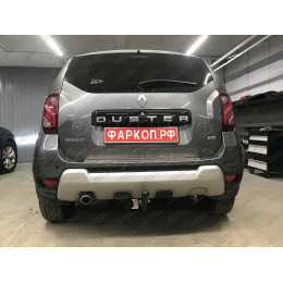 R115-A Лидер-плюс ТСУ для Renault Duster 4WD 2011-2015, 2015-2021, 2021-2022 (без выреза бампера), Renault Duster 2WD 2011-2015, 2015-2021, 2021-2022, Nissan Terrano 2014-2022 (требуется подрезка бампе