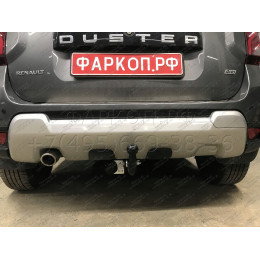 R115-A Лидер-плюс ТСУ для Renault Duster 4WD 2011-2015, 2015-2021, 2021-2022 (без выреза бампера), Renault Duster 2WD 2011-2015, 2015-2021, 2021-2022, Nissan Terrano 2014-2022 (требуется подрезка бампе