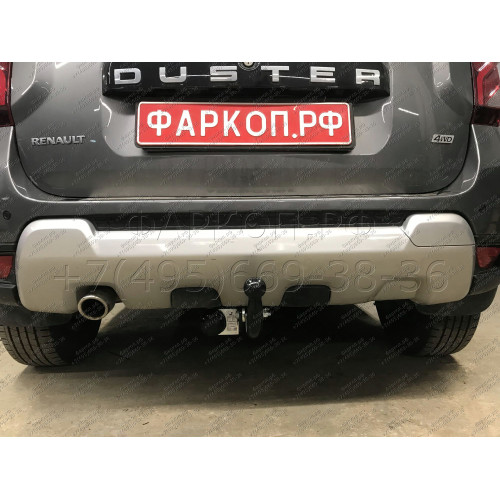 R115-A Лидер-плюс ТСУ для Renault Duster 4WD 2011-2015, 2015-2021, 2021-2022 (без выреза бампера), Renault Duster 2WD 2011-2015, 2015-2021, 2021-2022, Nissan Terrano 2014-2022 (требуется подрезка бампера). Нагрузки: 1200/75 кг, масса фаркопа 16,1 кг (без 