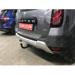 R115-A Лидер-плюс ТСУ для Renault Duster 4WD 2011-2015, 2015-2021, 2021-2022 (без выреза бампера), Renault Duster 2WD 2011-2015, 2015-2021, 2021-2022, Nissan Terrano 2014-2022 (требуется подрезка бампе