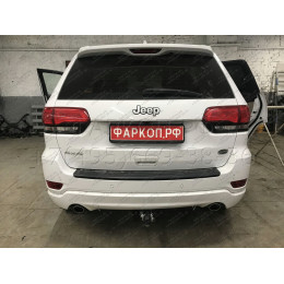 J010C GALIA Полностью оцинкованный фаркоп на Jeep Grand Cherokee WK2 2010-2021. Тип шара: C (горизонтальный съемный). Установка без выреза бампера. Нагрузки: 3500/17
