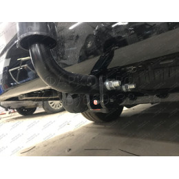 4510.12 SHERIFF Фаркоп на Toyota Hiace 2019-, Toyota Granvia 2019-. Необходима подрезка бампера. Тип шара: A. Нагрузки: 2500/100 кг, масса фаркопа 18,64 кг (без электрики в ко