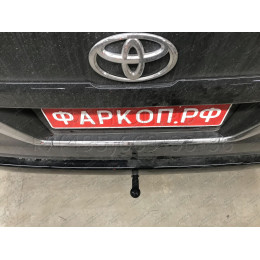 4510.12 SHERIFF Фаркоп на Toyota Hiace 2019-, Toyota Granvia 2019-. Необходима подрезка бампера. Тип шара: A. Нагрузки: 2500/100 кг, масса фаркопа 18,64 кг (без электрики в ко