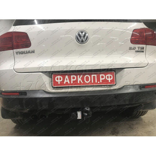 2181-A ORIS Фаркоп на Volkswagen Tiguan 2007-2016, Audi Q3 2011-2019. Необходима подрезка бампера. Тип шара: A. Нагрузки: 1500/50 кг, масса фаркопа 17,2 кг (без электрики в комплекте)
