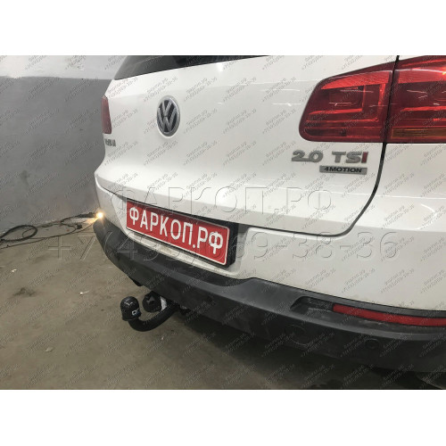 2181-A ORIS Фаркоп на Volkswagen Tiguan 2007-2016, Audi Q3 2011-2019. Необходима подрезка бампера. Тип шара: A. Нагрузки: 1500/50 кг, масса фаркопа 17,2 кг (без электрики в комплекте)