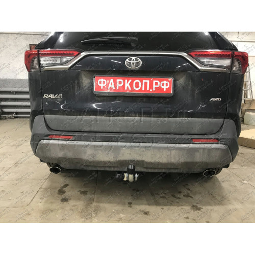 T072A GALIA Полностью оцинкованный фаркоп на Toyota RAV4 V XA50 2019-2025, Suzuki Across 2020-2025. Тип шара: A. Установка без снятия и выреза бампера. Нагрузки: 2100/100 кг, масса фаркопа 18,12 кг