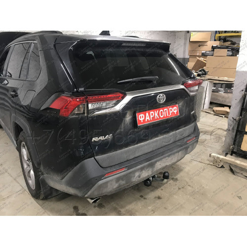 T072A GALIA Полностью оцинкованный фаркоп на Toyota RAV4 V XA50 2019-2025, Suzuki Across 2020-2025. Тип шара: A. Установка без снятия и выреза бампера. Нагрузки: 2100/100 кг, масса фаркопа 18,12 кг