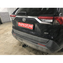 T072A GALIA Полностью оцинкованный фаркоп на Toyota RAV4 V XA50 2019-2025, Suzuki Across 2020-2025. Тип шара: A. Установка без снятия и выреза бампера. Нагрузки: 2100/100 кг, м