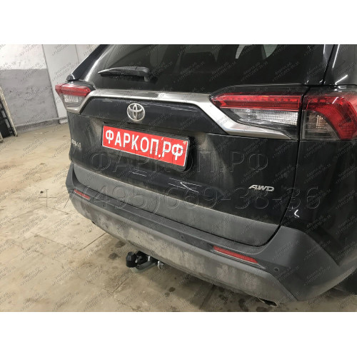 T072A GALIA Полностью оцинкованный фаркоп на Toyota RAV4 V XA50 2019-2025, Suzuki Across 2020-2025. Тип шара: A. Установка без снятия и выреза бампера. Нагрузки: 2100/100 кг, масса фаркопа 18,12 кг