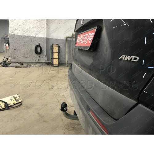 T072A GALIA Полностью оцинкованный фаркоп на Toyota RAV4 V XA50 2019-2025, Suzuki Across 2020-2025. Тип шара: A. Установка без снятия и выреза бампера. Нагрузки: 2100/100 кг, масса фаркопа 18,12 кг