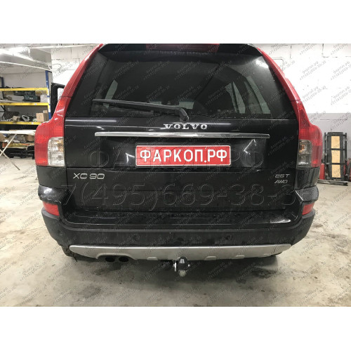 V057A GALIA Полностью оцинкованный фаркоп на Volvo XC90 2003-2015. Подрозетник убирается за бампер. Тип шара: A. Невидимый вырез бампера. Нагрузки: 2250/90 кг, масса фаркопа 15,92 кг