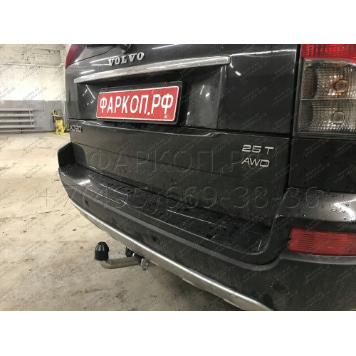 V057A GALIA Полностью оцинкованный фаркоп на Volvo XC90 2003-2015. Подрозетник убирается за бампер. Тип шара: A. Невидимый вырез бампера. Нагрузки: 2250/90 кг, масса фаркопа 15,92 кг