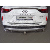 TCU00127 ТСС Фаркоп на Infiniti QX50 2018- без подрезки бампера. Тип шара: E (шаровый узел под американский квадрат). Нагрузки: 1600/100 кг