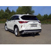 TCU00127 ТСС Фаркоп на Infiniti QX50 2018- без подрезки бампера. Тип шара: E (шаровый узел под американский квадрат). Нагрузки: 1600/100 кг