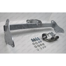 J010C GALIA Полностью оцинкованный фаркоп на Jeep Grand Cherokee WK2 2010-2021. Тип шара: C (горизонтальный съемный). Установка без выреза бампера. Нагрузки: 3500/17