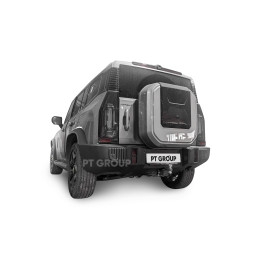 JTT-23-991122.00 PT GROUP Фаркоп на Jetour T2 2024- без подрезки бампера. Тип шара: E (легкосъемный шар под квадрат). Нагрузки: 1600/100 кг, масса фаркопа 17 кг (без эл
