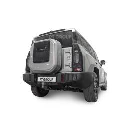 JTT-23-991122.00 PT GROUP Фаркоп на Jetour T2 2024- без подрезки бампера. Тип шара: E (легкосъемный шар под квадрат). Нагрузки: 1600/100 кг, масса фаркопа 17 кг (без эл