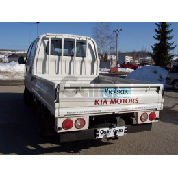 K026A GALIA Полностью оцинкованный фаркоп на Kia K2500 2003- (кроме 4x4), Kia Bongo 3 2006- (кроме 4x4). Тип шара: A. Установка без снятия и выреза бампера. Нагрузки: 14