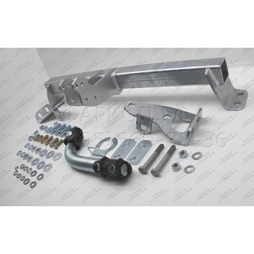 K0506A GALIA Полностью оцинкованный фаркоп на Kia Sorento MQ4 2020-, Hyundai Santa Fe 2020-2023. Тип шара: A. Установка без выреза бампера. Нагрузки: 2600/120 кг, масса фаркопа 17 кг