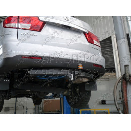 SY 005 AVTOS Фаркоп на SsangYong Kyron 2005-2016, SsangYong Rexton 2002-2006 без подрезки бампера. Тип шара: A. Нагрузки: 2000/100 кг, масса фаркопа 19 кг (без электрики в компле