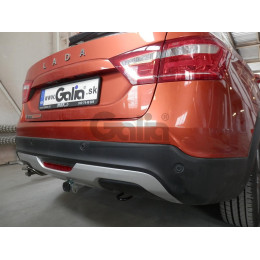 L025C GALIA Полностью оцинкованный фаркоп на Lada Vesta седан/универсал (установка без выреза бампера), в т.ч. SW Cross 2015-2022 (установка с подрезкой бампер