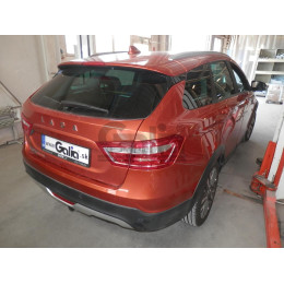 L025C GALIA Полностью оцинкованный фаркоп на Lada Vesta седан/универсал (установка без выреза бампера), в т.ч. SW Cross 2015-2022 (установка с подрезкой бампер