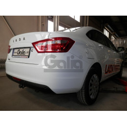 L025C GALIA Полностью оцинкованный фаркоп на Lada Vesta седан/универсал (установка без выреза бампера), в т.ч. SW Cross 2015-2022 (установка с подрезкой бампер