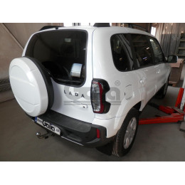L028C GALIA Полностью оцинкованный фаркоп на Lada Niva Travel 2021-, Chevrolet Niva 2123 2008-2020, Lada Niva 2020-2021. Тип шара: C (горизонтальный съемный). Установка без снятия 