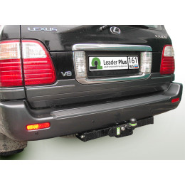 L104-F Лидер-плюс ТСУ для Toyota Land Cruiser 100 1998-2007, Lexus LX 470 1998-2007 без снятия и выреза бампера. Тип шара: F. Нагрузки: 2000/100 кг, масса фаркопа 17,42 кг (без эле