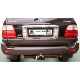 L104-F Лидер-плюс ТСУ для Toyota Land Cruiser 100 1998-2007, Lexus LX 470 1998-2007 без снятия и выреза бампера. Тип шара: F. Нагрузки: 2000/100 кг, масса фаркопа 17,42 кг (без эле