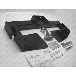 L104-F Лидер-плюс ТСУ для Toyota Land Cruiser 100 1998-2007, Lexus LX 470 1998-2007 без снятия и выреза бампера. Тип шара: F. Нагрузки: 2000/100 кг, масса фаркопа 17,42 кг (без эле