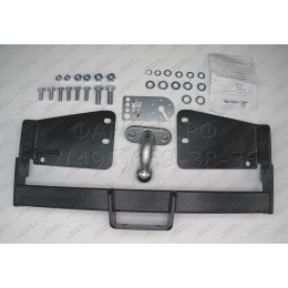 L104-F Лидер-плюс ТСУ для Toyota Land Cruiser 100 1998-2007, Lexus LX 470 1998-2007 без снятия и выреза бампера. Тип шара: F. Нагрузки: 2000/100 кг, масса фаркопа 17,42 кг (без эле