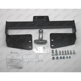 L104-F Лидер-плюс ТСУ для Toyota Land Cruiser 100 1998-2007, Lexus LX 470 1998-2007 без снятия и выреза бампера. Тип шара: F. Нагрузки: 2000/100 кг, масса фаркопа 17,42 кг (без эле