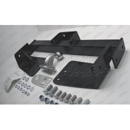 L104-F Лидер-плюс ТСУ для Toyota Land Cruiser 100 1998-2007, Lexus LX 470 1998-2007 без снятия и выреза бампера. Тип шара: F. Нагрузки: 2000/100 кг, масса фаркопа 17,42 кг (без эле