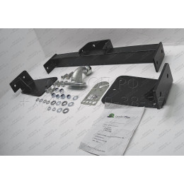 L104-F Лидер-плюс ТСУ для Toyota Land Cruiser 100 1998-2007, Lexus LX 470 1998-2007 без снятия и выреза бампера. Тип шара: F. Нагрузки: 2000/100 кг, масса фаркопа 17,42 кг (без эле
