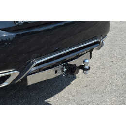 LRX-15-991124.00 PT GROUP Фаркоп с нержавеющей накладкой на Lexus RX, кроме Long, в т.ч. F Sport 2015-2019 без подрезки бампера. Тип шара: E (легкосъемный шар под квадра