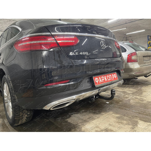 M-153 STEINHOF Фаркоп на Mercedes GLE-Class Coupe c292 2015-2019. Требуется подрезка бампера. Тип шара: A. Нагрузки: 3500/140 кг, масса фаркопа 30,64 кг (без электрики в комплекте)