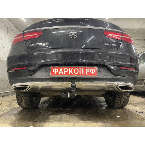 M-153 STEINHOF Фаркоп на Mercedes GLE-Class Coupe c292 2015-2019. Требуется подрезка бампера. Тип шара: A. Нагрузки: 3500/140 кг, масса фаркопа 30,64 кг (без электрики в комплекте)
