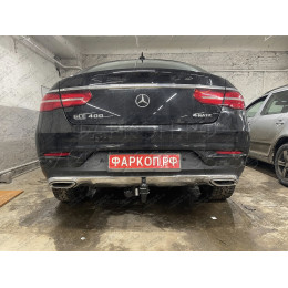 M-153 STEINHOF Фаркоп на Mercedes GLE-Class Coupe c292 2015-2019. Требуется подрезка бампера. Тип шара: A. Нагрузки: 3500/140 кг, масса фаркопа 30,64 кг (без электрики в комп