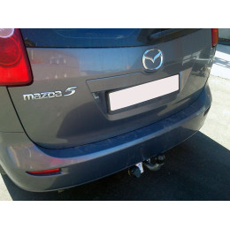 MZ 02 AVTOS Фаркоп на Mazda 5 2005-2010. Необходима подрезка бампера. Тип шара: A. Нагрузки: 1500/75 кг, масса фаркопа 13 кг (без электрики в комплекте)