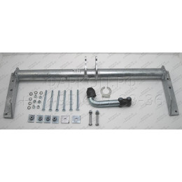 N011A GALIA Полностью оцинкованный фаркоп на Nissan Patrol GR Y61 1997-2010. Тип шара: A. Установка без снятия и выреза бампера. Нагрузки: 3500/140 кг, масса фаркопа