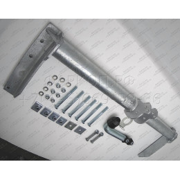 N011A GALIA Полностью оцинкованный фаркоп на Nissan Patrol GR Y61 1997-2010. Тип шара: A. Установка без снятия и выреза бампера. Нагрузки: 3500/140 кг, масса фаркопа