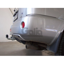 N040C GALIA Полностью оцинкованный фаркоп на Nissan X-Trail T30 2001-2007. Тип шара: C (горизонтальный съемный). Подрезка бампера. Нагрузки: 2100/100 кг, масса фарк