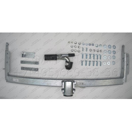 N040C GALIA Полностью оцинкованный фаркоп на Nissan X-Trail T30 2001-2007. Тип шара: C (горизонтальный съемный). Подрезка бампера. Нагрузки: 2100/100 кг, масса фарк