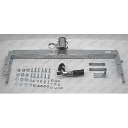 N040C GALIA Полностью оцинкованный фаркоп на Nissan X-Trail T30 2001-2007. Тип шара: C (горизонтальный съемный). Подрезка бампера. Нагрузки: 2100/100 кг, масса фарк